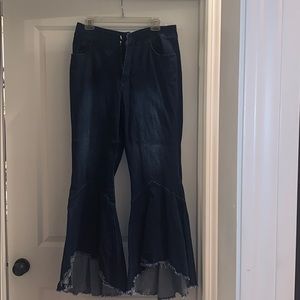 Dark Denim Flare Jeans